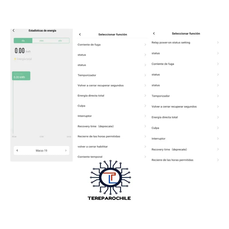 Rele Medidor Energía Smart Wifi Kwh 63a Bajo Y Alto Voltaje Color