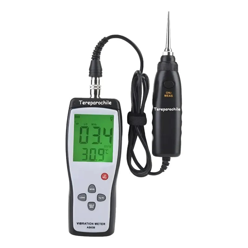 Medidor Vibrometro Acelerometro Digital Con Sonda E Iman