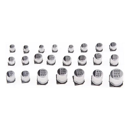 400x Capacitores Sólidos Electrolitico Smd De 1uf A 1000uf
