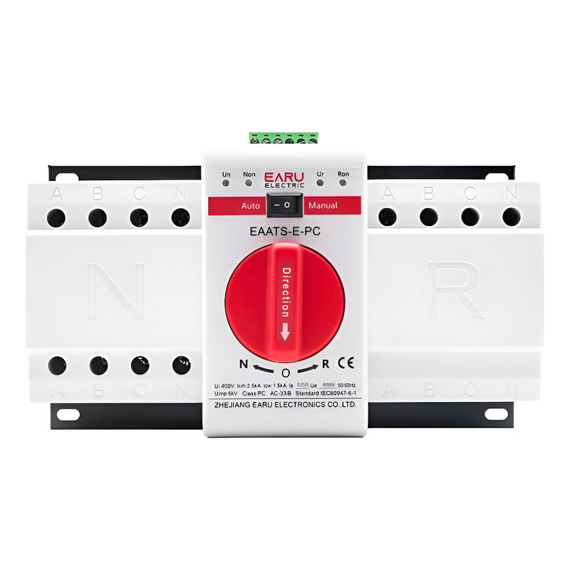 Ats Switch Transferencia Automatico Mcb 63a 220v Generador Gris