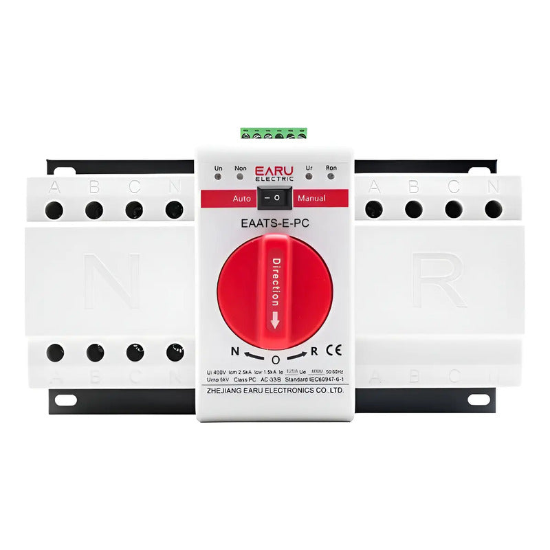 Ats Switch Transferencia Automatico Mcb 63a 220v Generador Gris