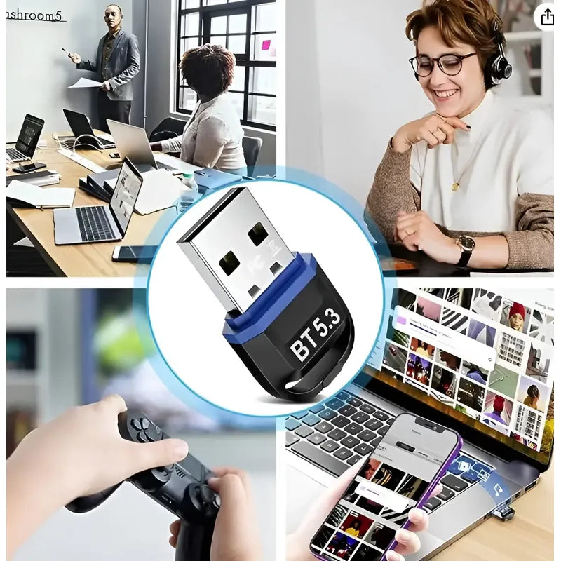 Adaptador Bluetooth Usb 5.3 Receptor Transmisor Para Pc Mac