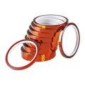 Cinta Kapton Termica 8mm X 33mt Sublimacion Adhesiva 400° C Ámbar
