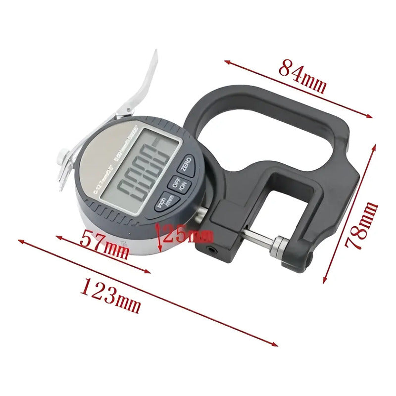 Micrometro Digital Medidor Espesor 0.001mm Plano 0 A 12.7mm 0 Mm 1.27 Cm