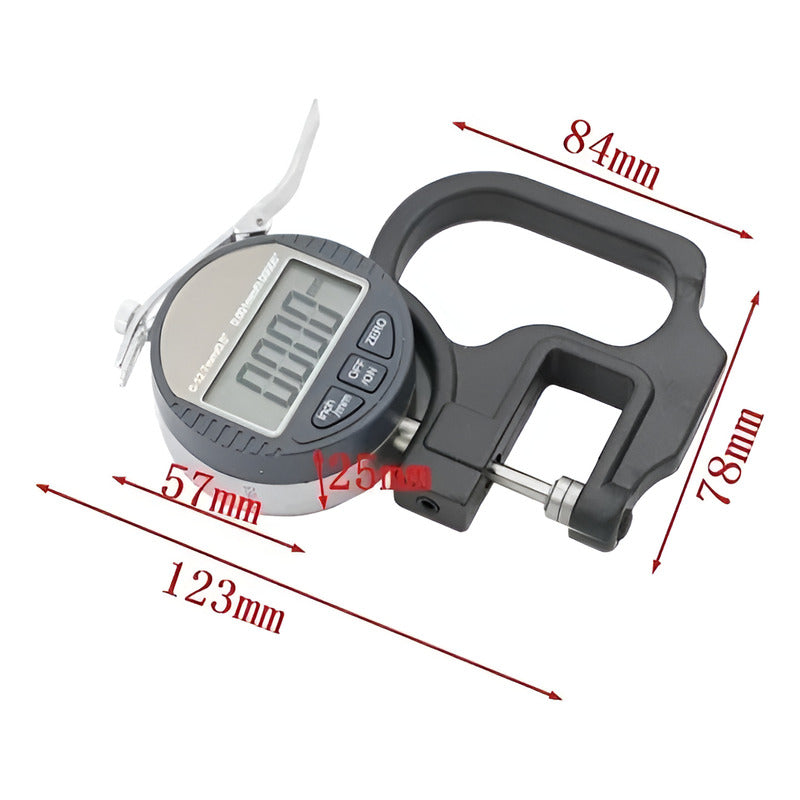 Micrometro Digital Medidor Espesor 0.001mm Plano 0 A 12.7mm 0 Mm 1.27 Cm
