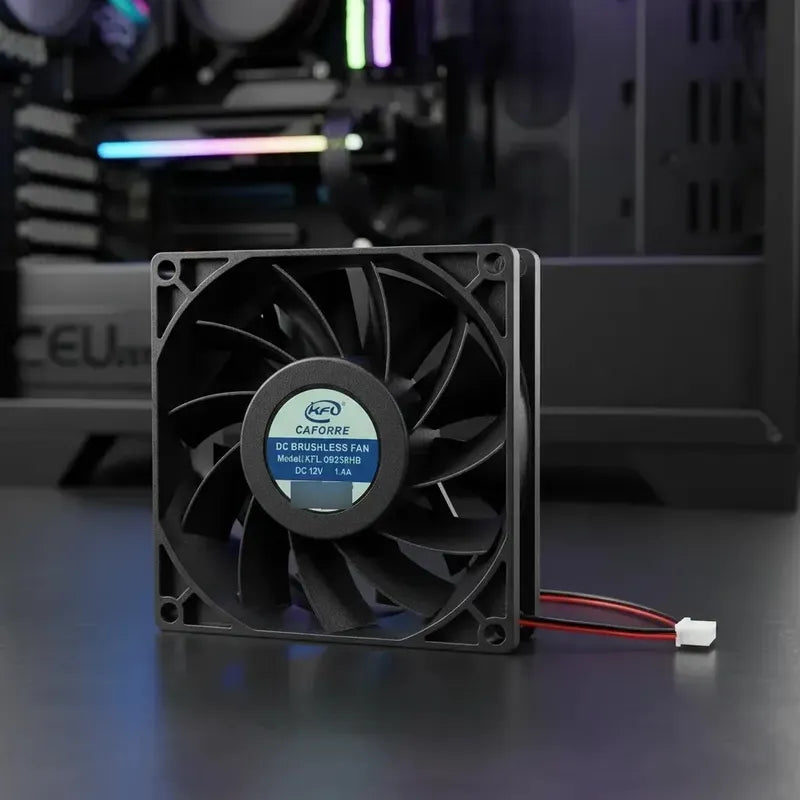 Ventilador Fan 92x38mm Kfl-d9238hb 12v 1.4a 2pines Negro Negro