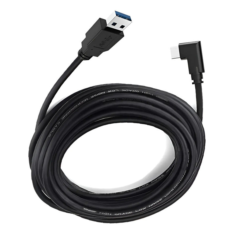 Cable Usb Para Oculus Link Quest 2 Vr Usb-c A 3.2 5mt 5gbps Negro