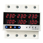 Protector Trifasico De Voltaje Amperaje 100a 220v Riel Din