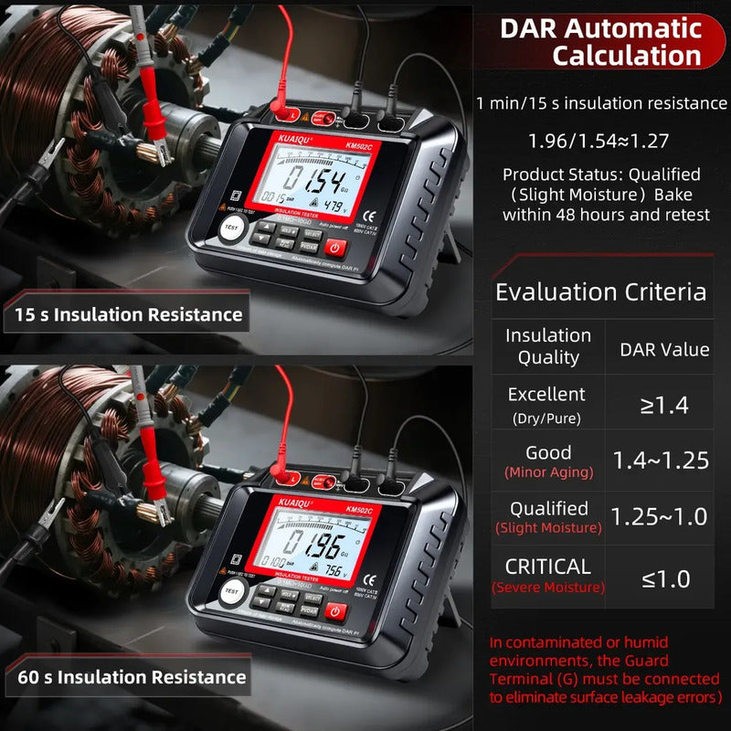 Probador Medidor Resistencia Aislamiento Megohmetro 1000v