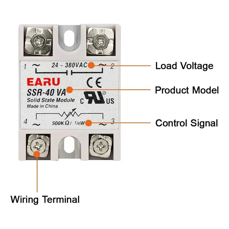Rele Variable Estado Solido Ssr-100va 220v 25a Potenciometro