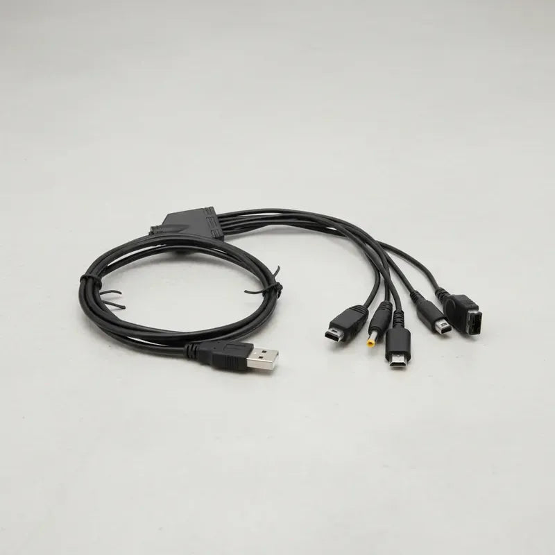 Cable De Carga Usb 5 En 1 Para Consolas Portatiles
