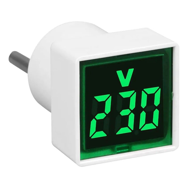 Voltímetro Medidor Tester Red Eléctrica Lcd 220v Enchufe