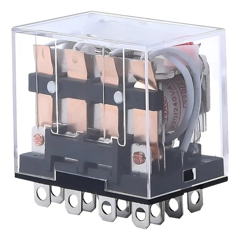Rele 220v 4pdt Ly4n-j Ly4nj Relay 4no - 4nc Relay Hh64p 10a