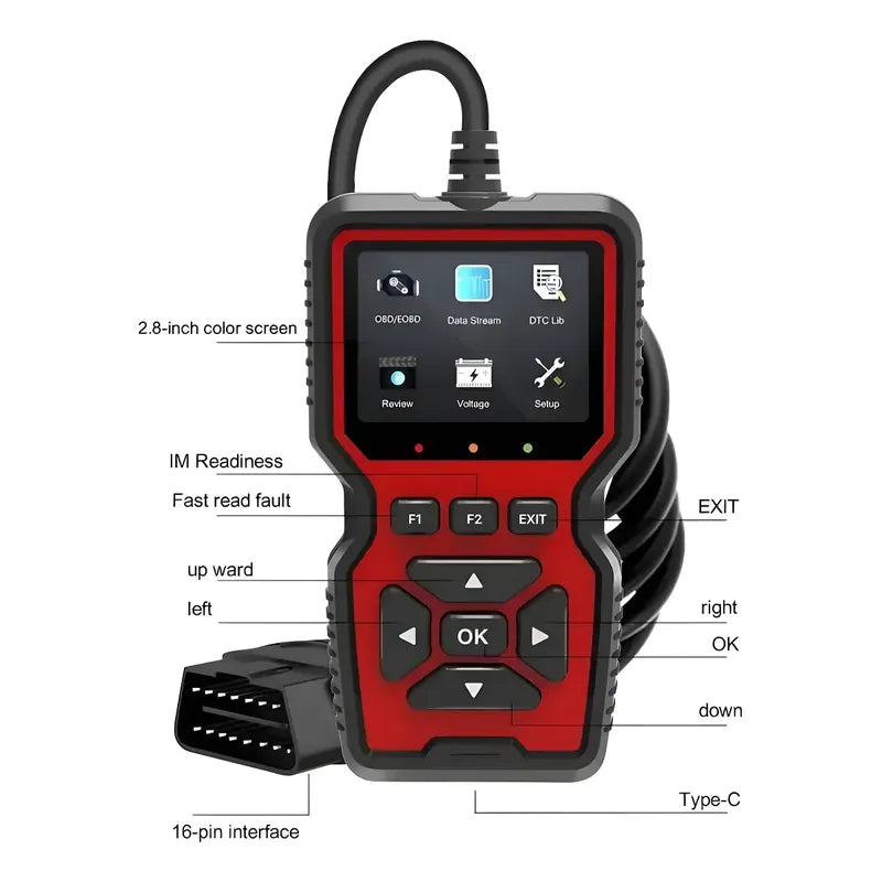 Escaner Diagnostico Automotriz Obd2 V519 Obdii Profesional