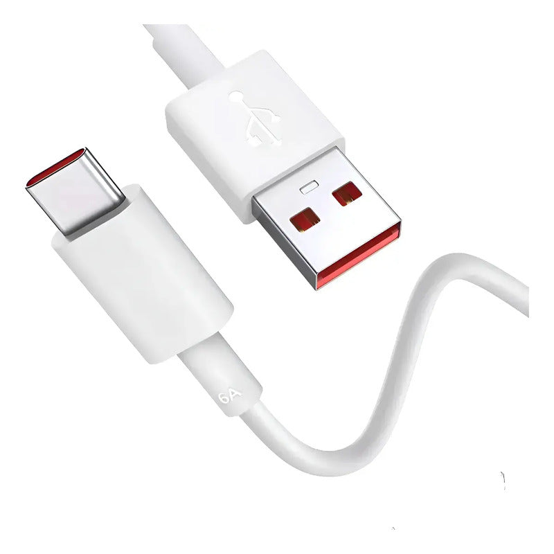 Cable Carga Rapida Y Datos Usb-a A Tipo C Generico 1 Metro Blanco