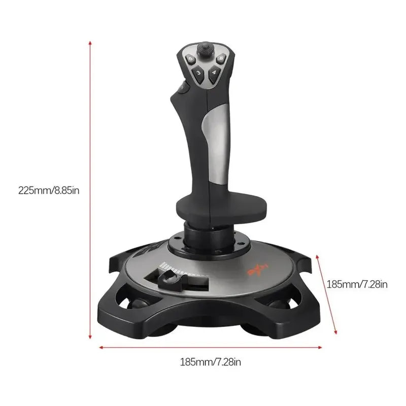 Joystick Palanca Simulador Vuelo Mando Pxn 2113 Pro Gamepad Negro
