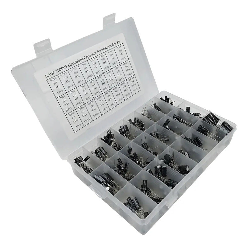 Set 500 Capacitor Condensador Electrolitico 0,1uf A 1000uf