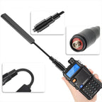 Antena Táctica Flexible De Doble Banda Radios Baofeng Sma-f