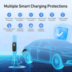 Cargador Ev Automovil Electrico 3600w 16a Gbt Portatil 3.5m Negro