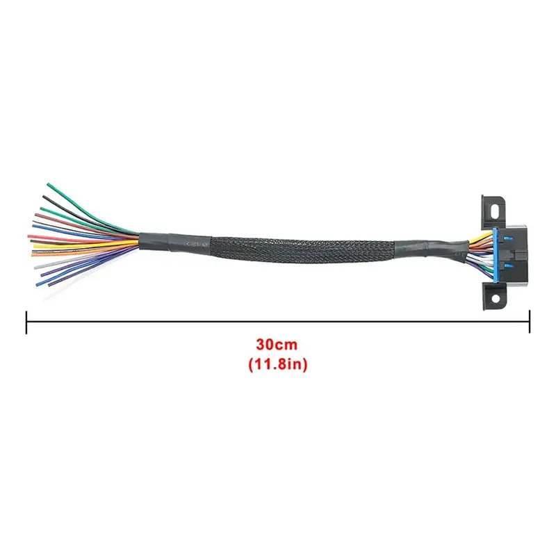 Cable Extension Obd2 J1962 16 Pines Conector Hembra 30cm