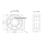 Ventilador Cooler 24v 0.3a 80mm X 38mm Ytd248038s Soldadora