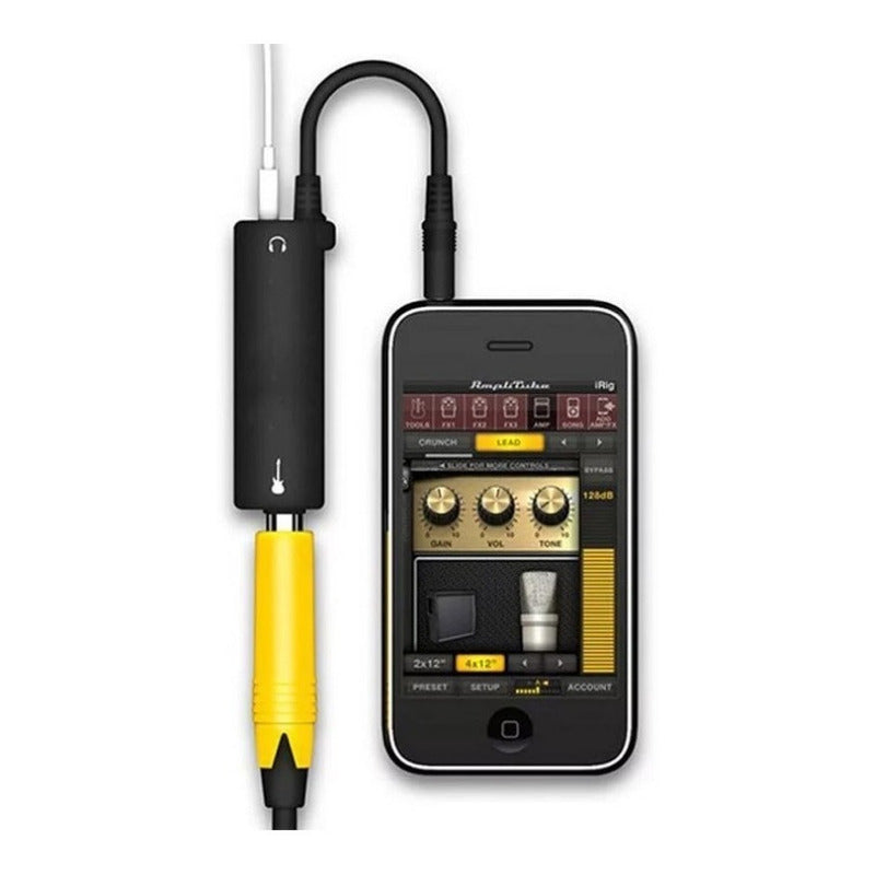 Adaptador Irig Amplitube Para iPhone iPad Guitarra Bajo