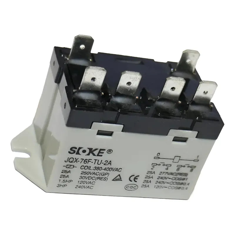 Jqx-76f-tu-2a Rele 25amp 1.5 Hp 120v / 3hp 220v Ac  Jqx 76f Gris
