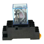 Rele 220v 4pdt My4n-j Relay 4no - 4nc Relay Hh54p + Base