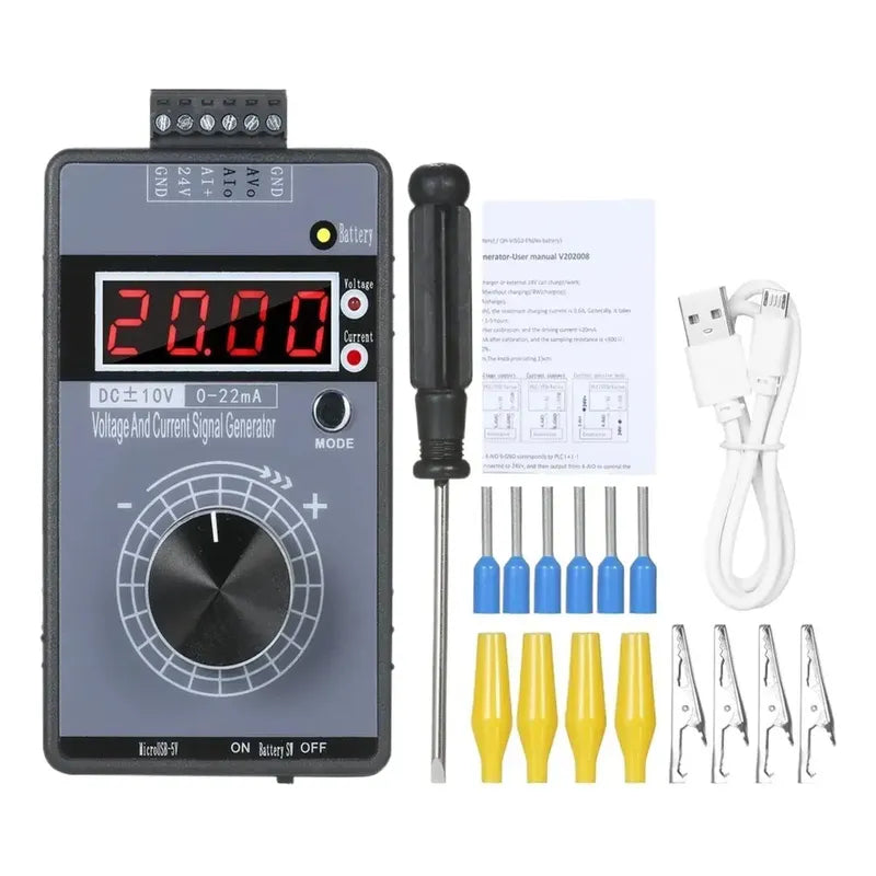 Generador Señal Digital Corriente 4-20ma Voltaje -10v 0v 10v