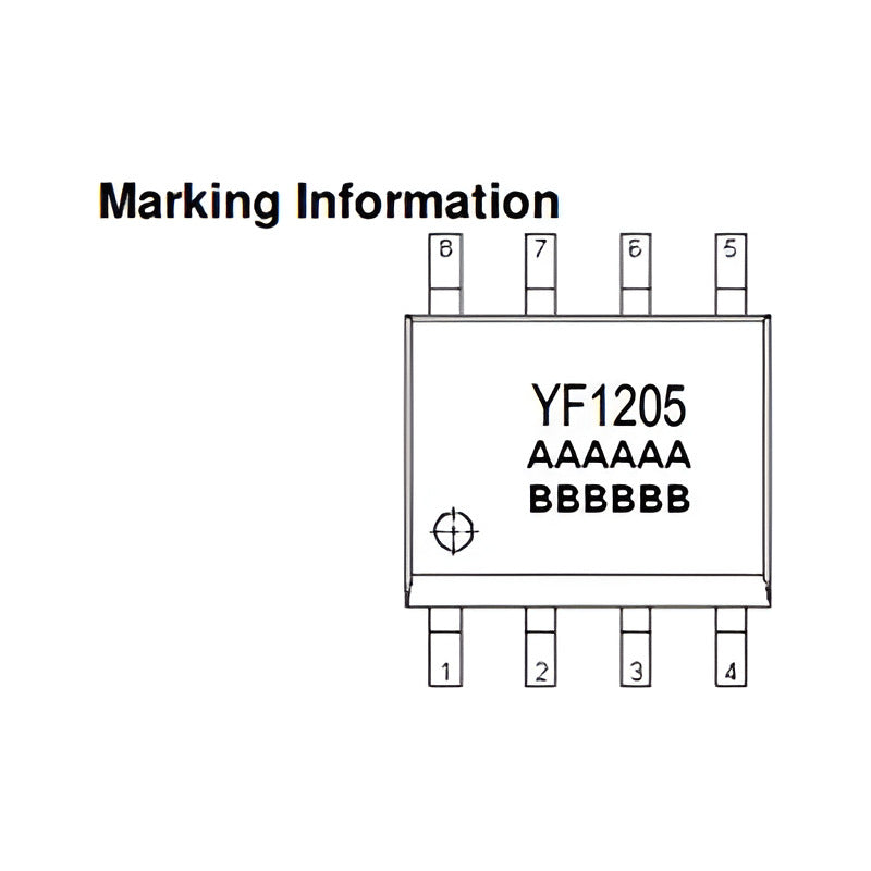 2x Yf1205 Sop8 300khz, 4a / 23v Step-down Converter