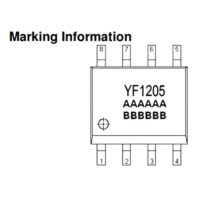 2x Yf1205 Sop8 300khz, 4a / 23v Step-down Converter