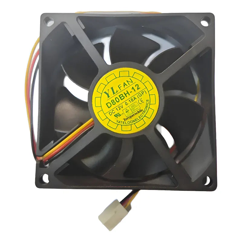 Ventilador Fan Cooler D80bh-12 Dc 12v 80x25mm 8025 3 Pin