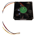 Ventilador Fan Cooler 80x80x25mm 12v 3 Pines Tereparochile Kd8025h12s Negro