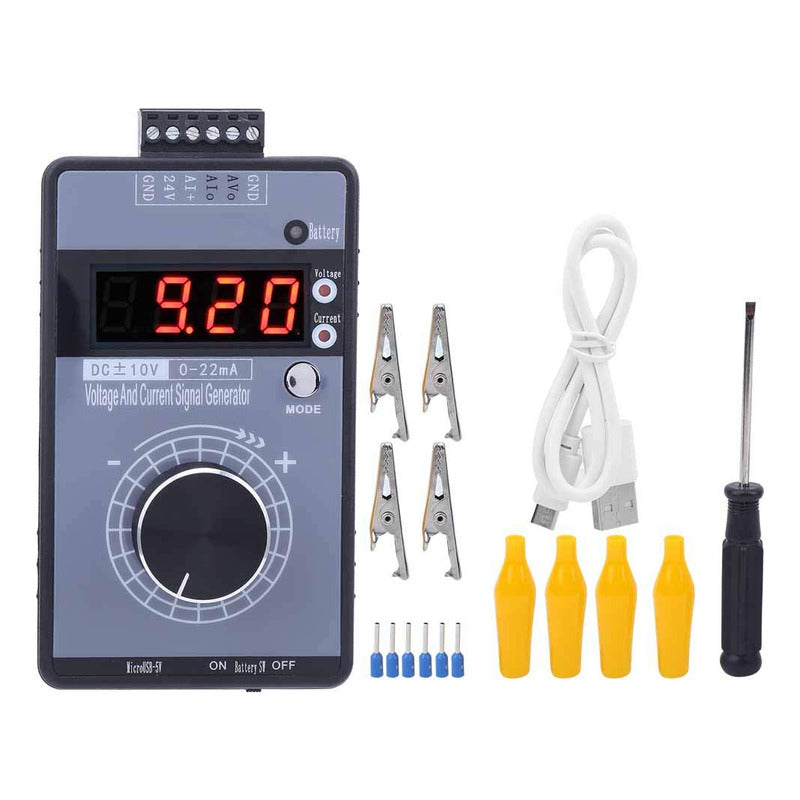 010v 022ma Generador De Señal De Corriente De Voltaje Digital, Generador De Señal Portátil Transmisor Simulador Analógico De Corriente De Voltaje