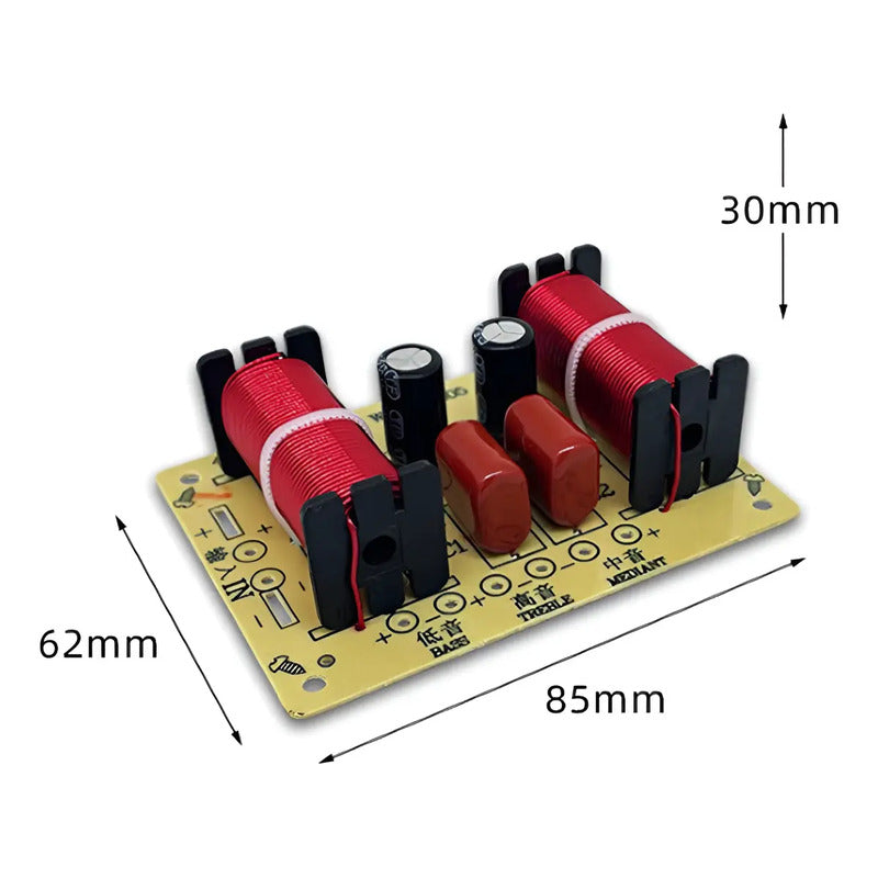 Crossover 150 Watts Divisor De Sonido Filtro 3 Vías