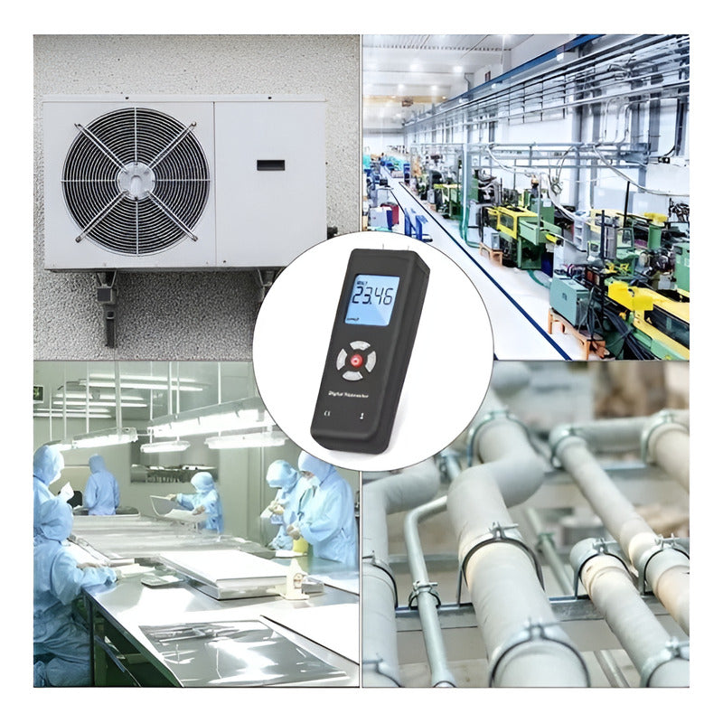 Manometro Digital Medidor Presion Diferencial 2psi Mbar Rec