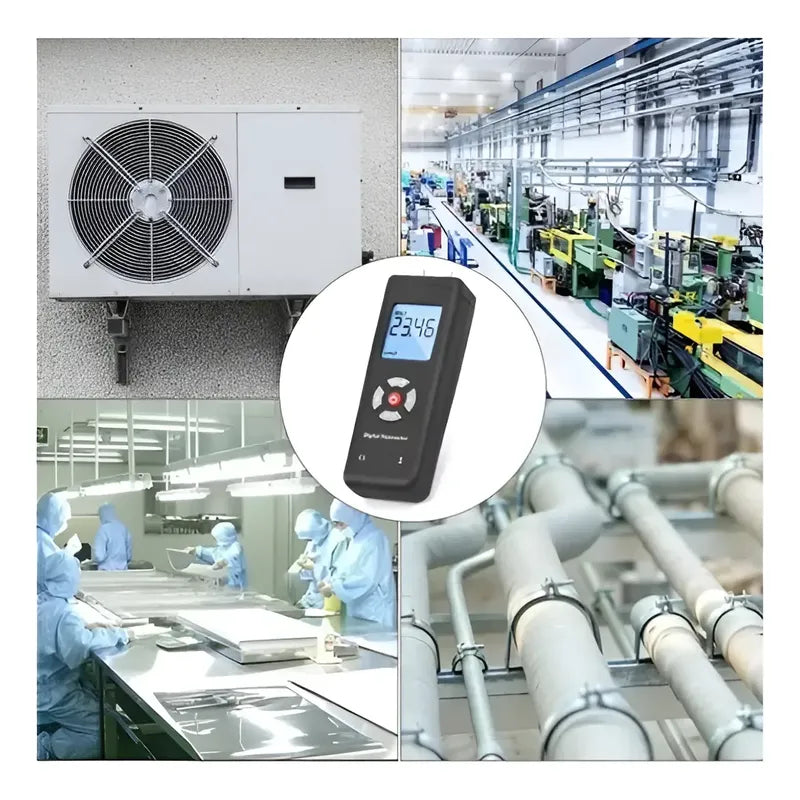 Manometro Digital Medidor Presion Diferencial 2psi Mbar Rec