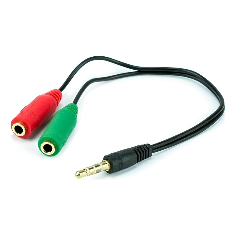 Cable Adaptador 3.5mm Audio Macho A Auricular Microfono Game