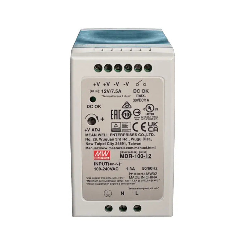 Fuente Poder Switch Riel Din Mean Well Mdr-100-12 12v 7.5a