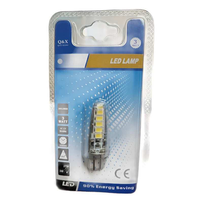 Ampolleta Led Bipin G4 3w Blanco Neutro 6000k 240lm A++