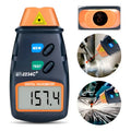 Tacometro Digital Medidor Rpm Sin Contacto Infrarrojo Laser Naranjo Negro