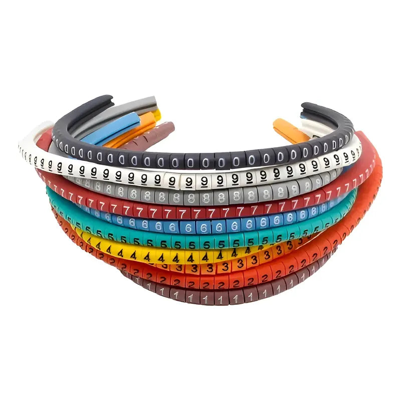 500 Marcadores Identificador Cable Numerico Electricidad Red Multi