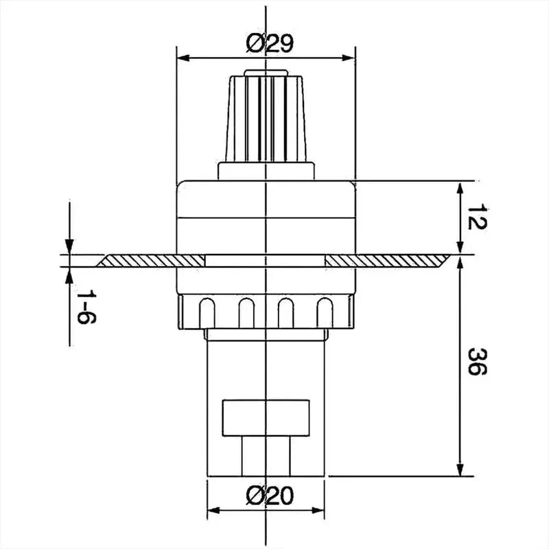 Potenciometro Precision La42dwq-22 1k Ohm 2w 22mm Vsd Vfd