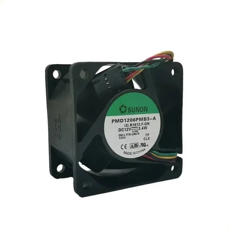Ventilador Fan 60mm 5 Pines 4 Cables 12v 3,4w Pmd1206pmb3-a Negro