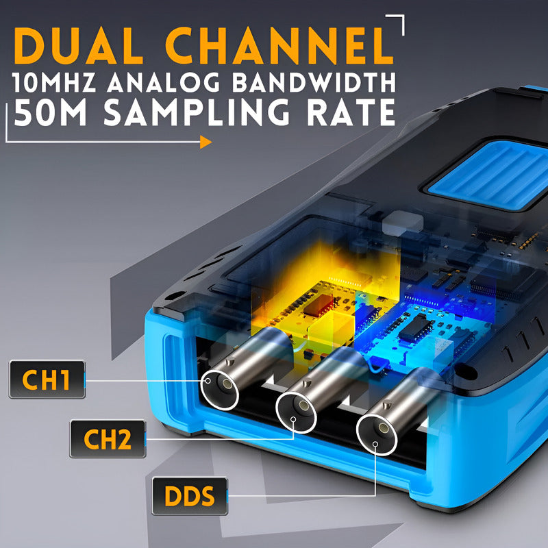 Osciloscopio Multimetro Generador Señal Digital Medidor Test