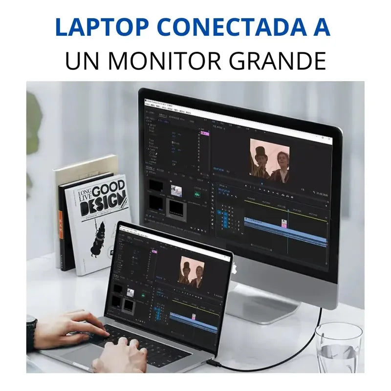 Cable Usb-c 4.0 Para Thunderbolt 4 40gbps 100w 8k 60hz 4k 1m Negro