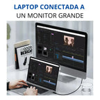 Cable Usb-c 4.0 Para Thunderbolt 4 40gbps 100w 8k 60hz 4k 1m Negro