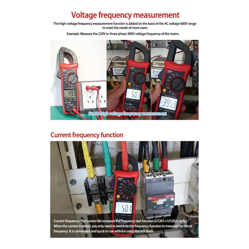 Amperimetro Pinza Digital Tester Ut204+ - Temperatura Ac Dc