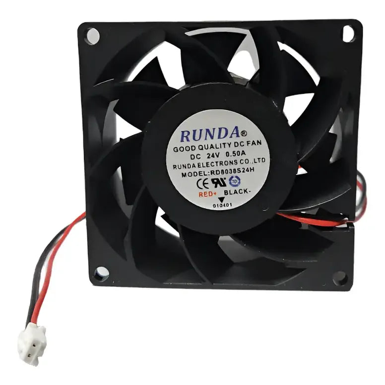 Ventilador Fan Cooler Rd8038s24h 24v 80x38mm 8038 2 Pin Negro