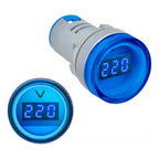 Mini Voltimetro Digital 22mm Piloto Led 12-500v Ac Lampara